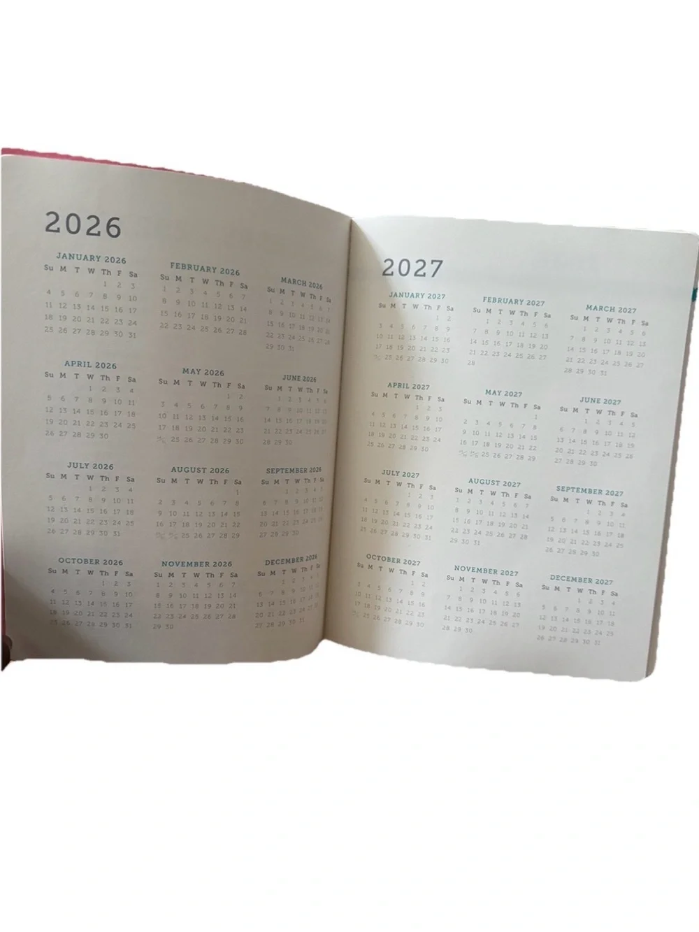 Clementine Paper inc. 17-month Large Size Planner 11x9” Pink Floral 2026-2027